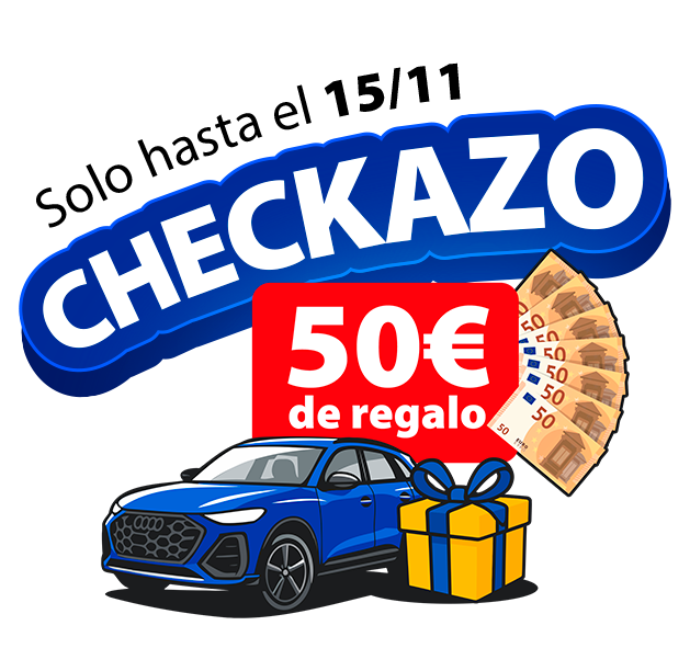 checkazo 50 € de regalo en tu seguro de coche